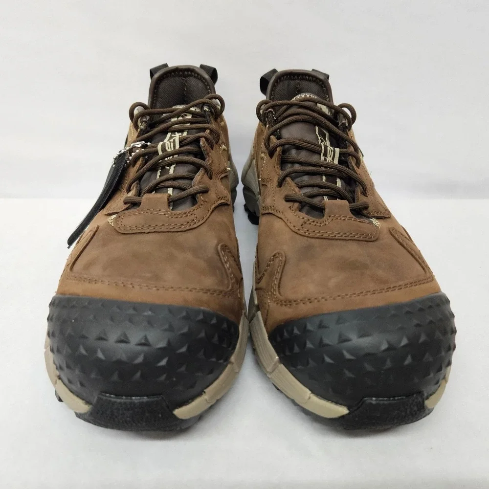 Reebok Men's Zig Kinetica Edge II Work Safety Shoes‎ RB3020 Brown Leather Sz 9.5